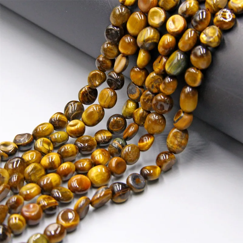 tiger eye 31 тип необычный самородный Камень Бисер природный флюорит полированные крошечные плоские фиолетовые овальные кварцевые бусины для создания ювелирных изделий Декор - Цвет: tiger eye