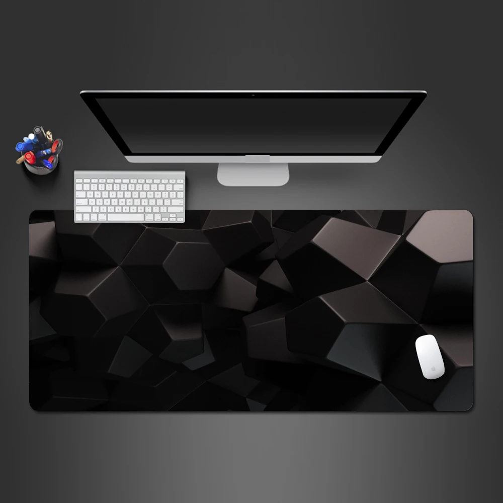 Креативный черный 3d квадратный коврик для мыши высокое качество PC Игры компьютер