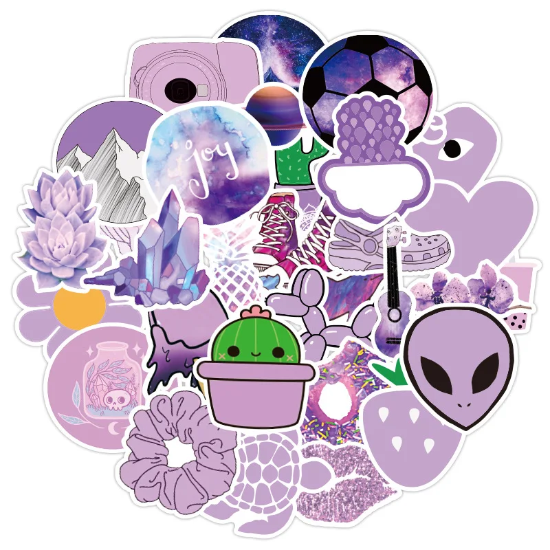 50Pcs/lot VSCO Stickers Colorful Waterproof Sticker for Laptop Car Luggage Bicycle Cartoon Cute Flower Fashion Decal | Игрушки и хобби