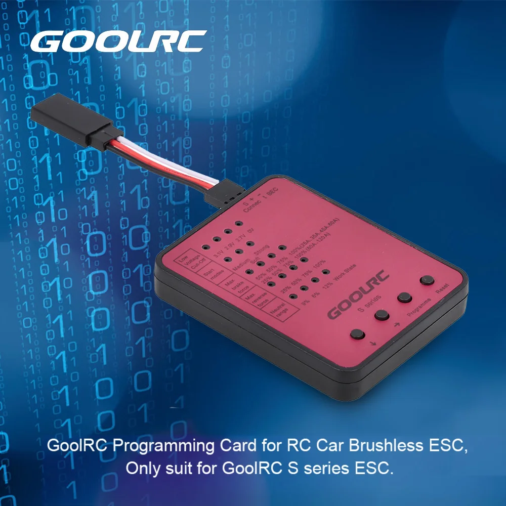 GoolRC S series 45A 120A RC автомобиль ESC программируемая карта радиоуправляемая модель