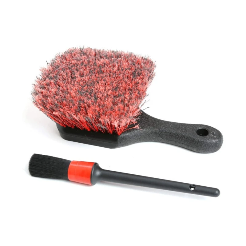 

D7WD Commonly Used Car Cleaning Tools Soft Fiber Brush Tire Rim Cleaning Brush