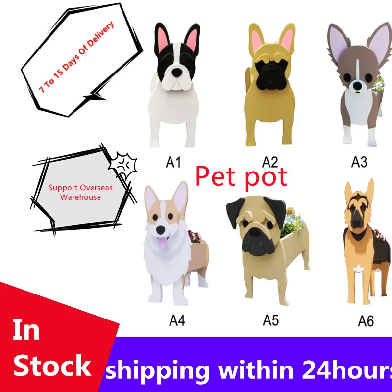 

Golden Retriever Planter For Succulents Cute Corgi Flower Pot Resin Planters Home Garden Decoration Durable. Pet Puppy Potting
