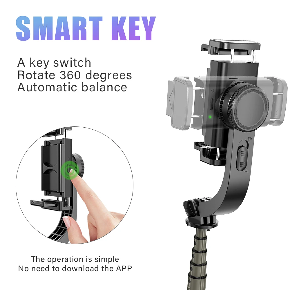 Adjustable Selfie Stick Mobile Phone Gimbal Stabilizer Bluetooth Handheld holder For iPhone 12 ProMax Huawei Samsung IOS Android