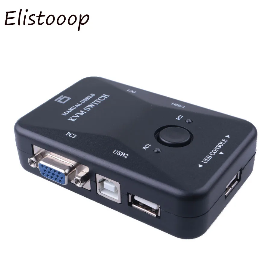KVM-переключатель USB 2 порта VGA переключатель SVGA Box 2.0 клавиатура мышь 1920*1440 |