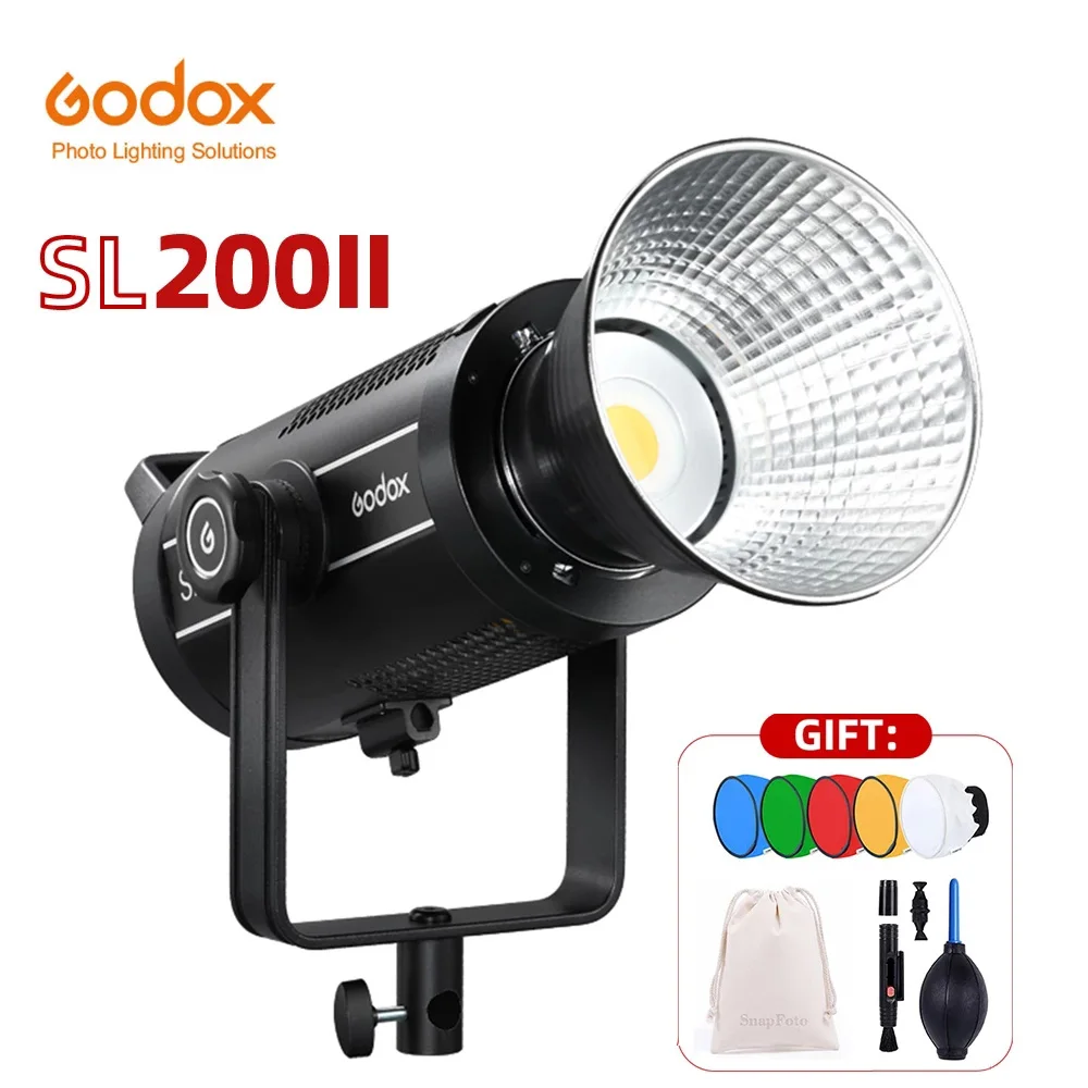 

Godox SL200W II SL200II LED Video Light Bowens-mount Daylight Balanced 5600K 2.4G Wireless X for tiktok live youtube Interview