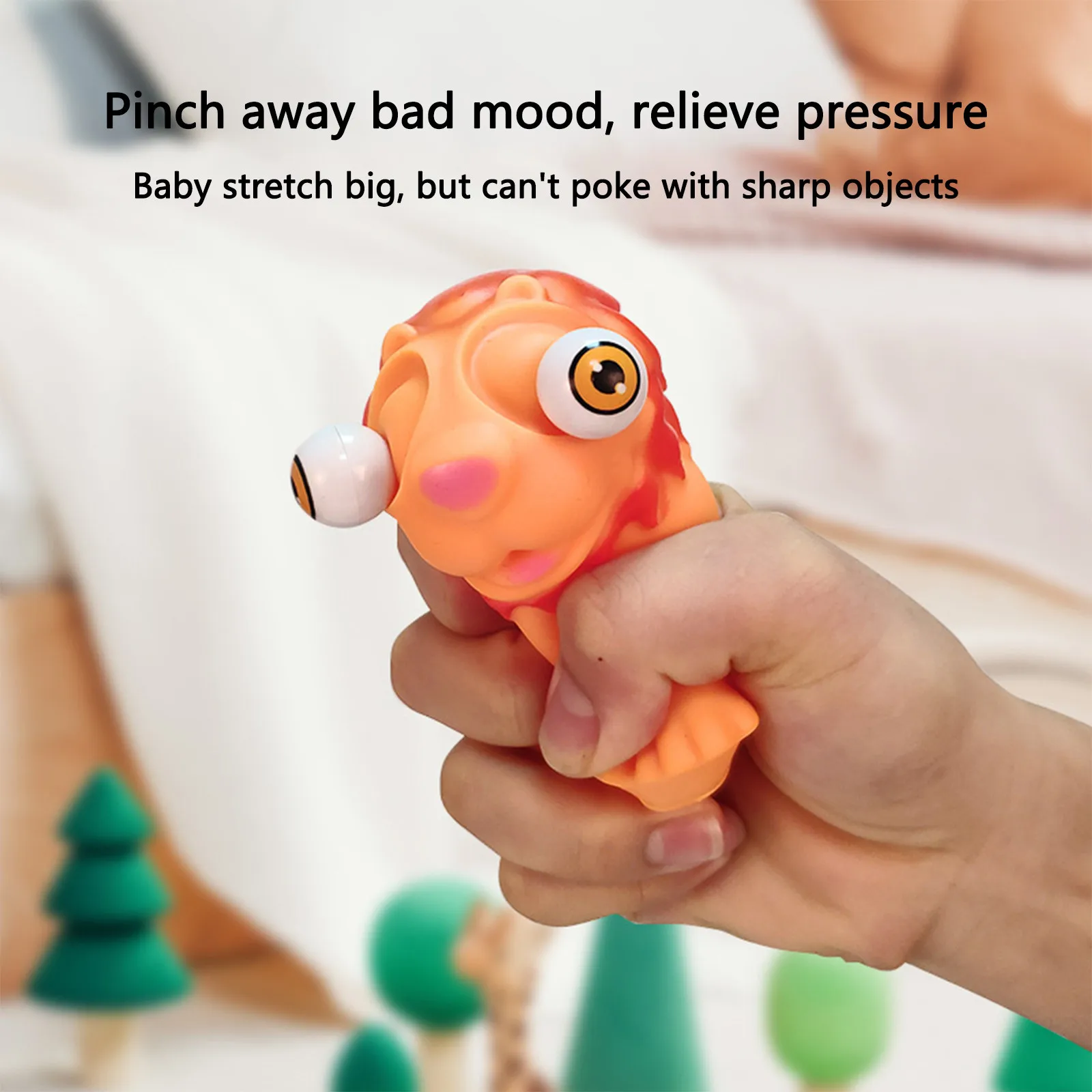 

Kawaii Animal Creative Toys Decompression Venting Eyes Music And Push Small Gifts Sensory Squeeze Squishy Antistress Fidget Gift