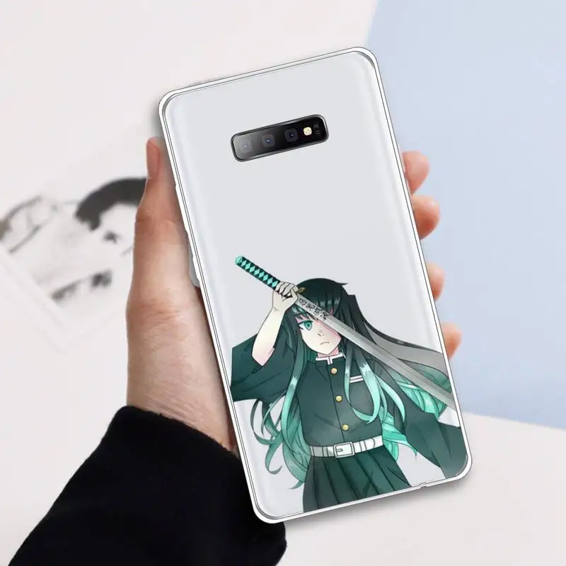 

Tokitou Muichirou Demon Slayer anime Phone Case Transparent For Samsung Galaxy A 71 21s S note 8 9 10 plus 20 ultra