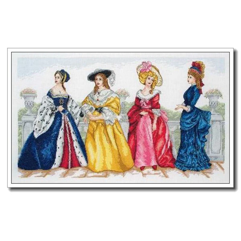 Высококачественный набор из счетных крестиков ретро-набор для женщин в Европе