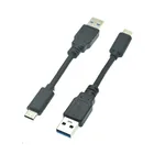 Кабель-адаптер USB 3,0 A Male-USB3.1 type-c Male, кабель-преобразователь для внешнего жесткого диска, жесткого диска, HDD, кабель для жесткого диска 0,1 м, 10 см