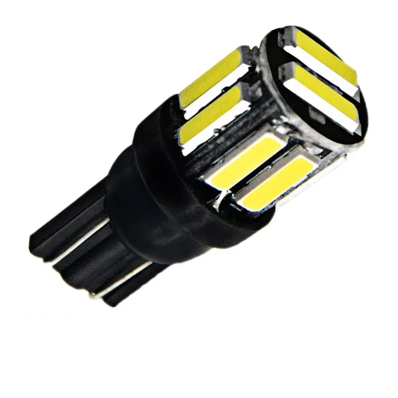 1 шт. T10 7020 10smd DC12V Чрезвычайно яркий светодиодный широкий светильник лампа для