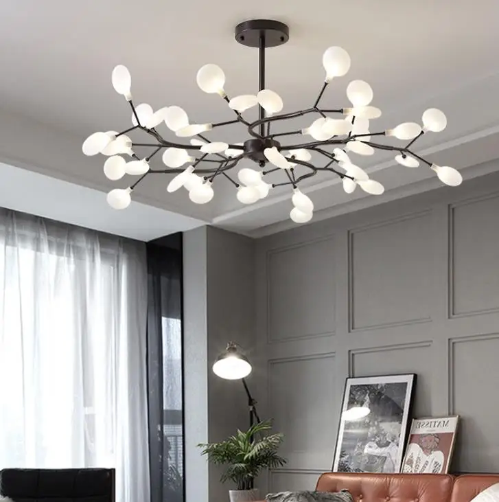 Firefly chandelier living room lamp modern simple creative personality branch atmosphere net red Nordic | Освещение