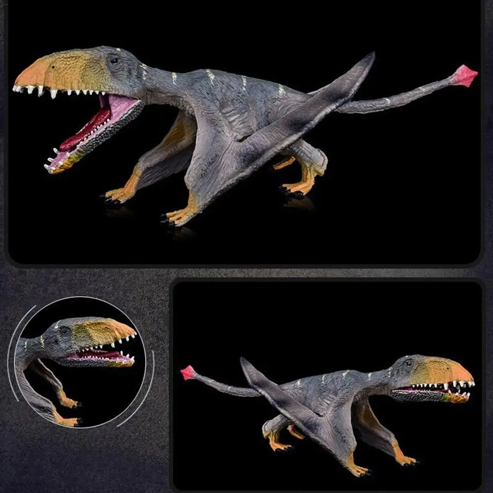 

Simulation Dinosaur Double-toothed Pterosaur Model Toy Child Simulation Animal Model Suitable For Collecting Toys, Solid PVC