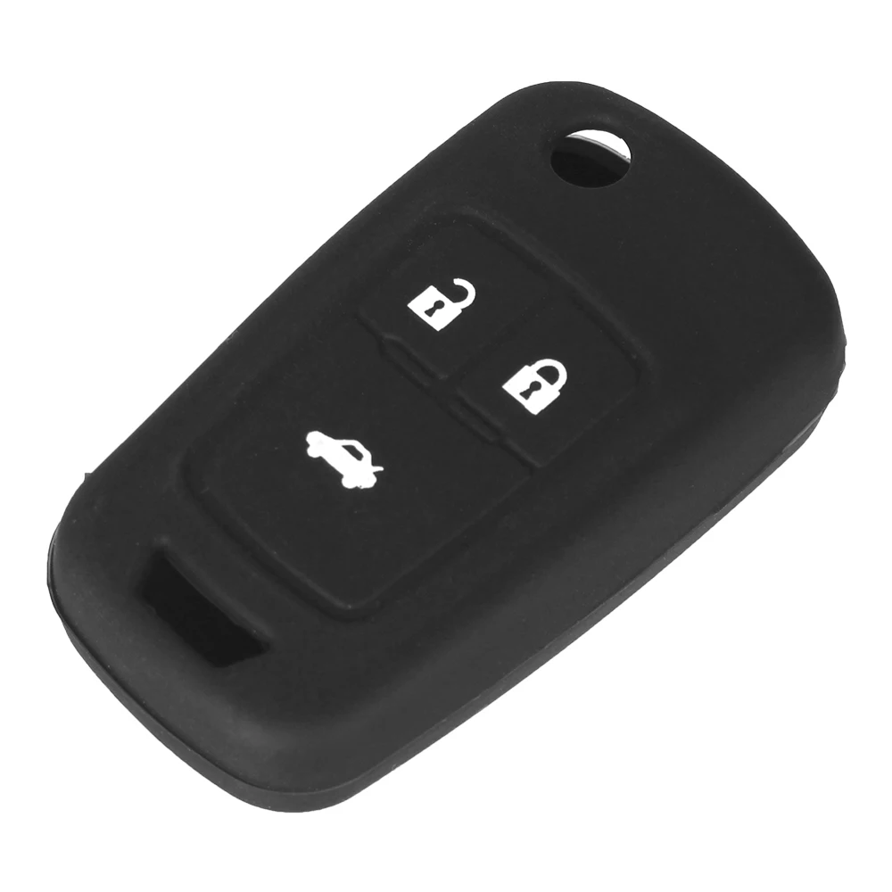 Силиконовый чехол для ключей KEYYOU 3 кнопки Chevrolet Cruze 2009-2014 Седан хэтчбек аксессуары