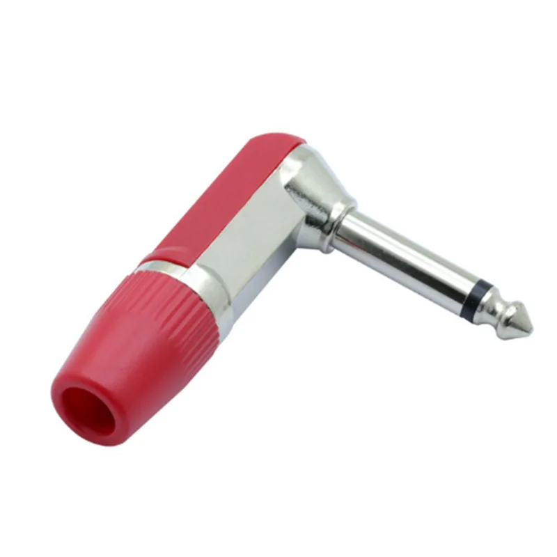 10 шт./лот прямоугольный супер штекер 6 35 мм 2 полюсный моно 90 градусов 1/4 дюйма