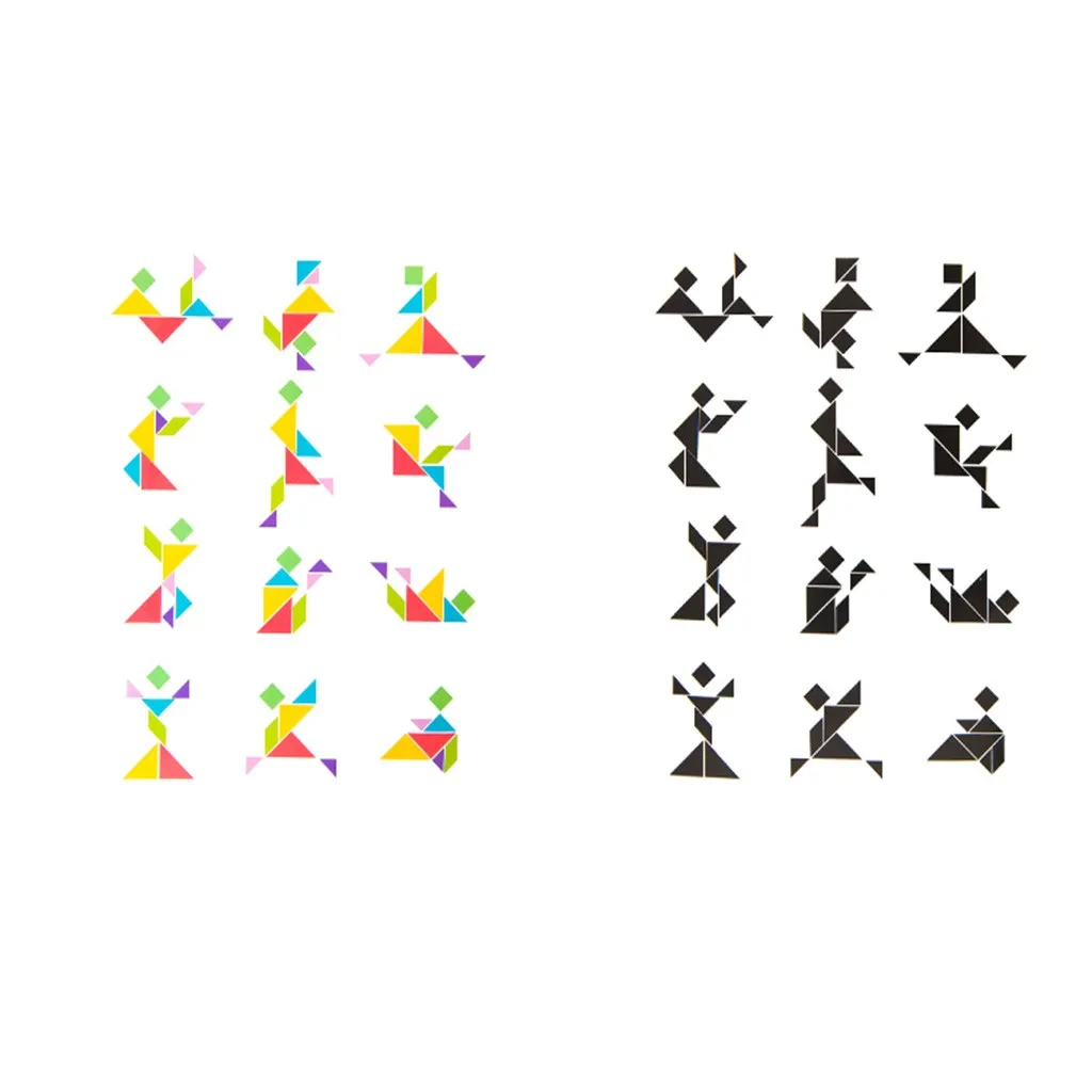 Детская многофункциональная магнитная головоломка Tangram игрушка-пазл | Игрушки и