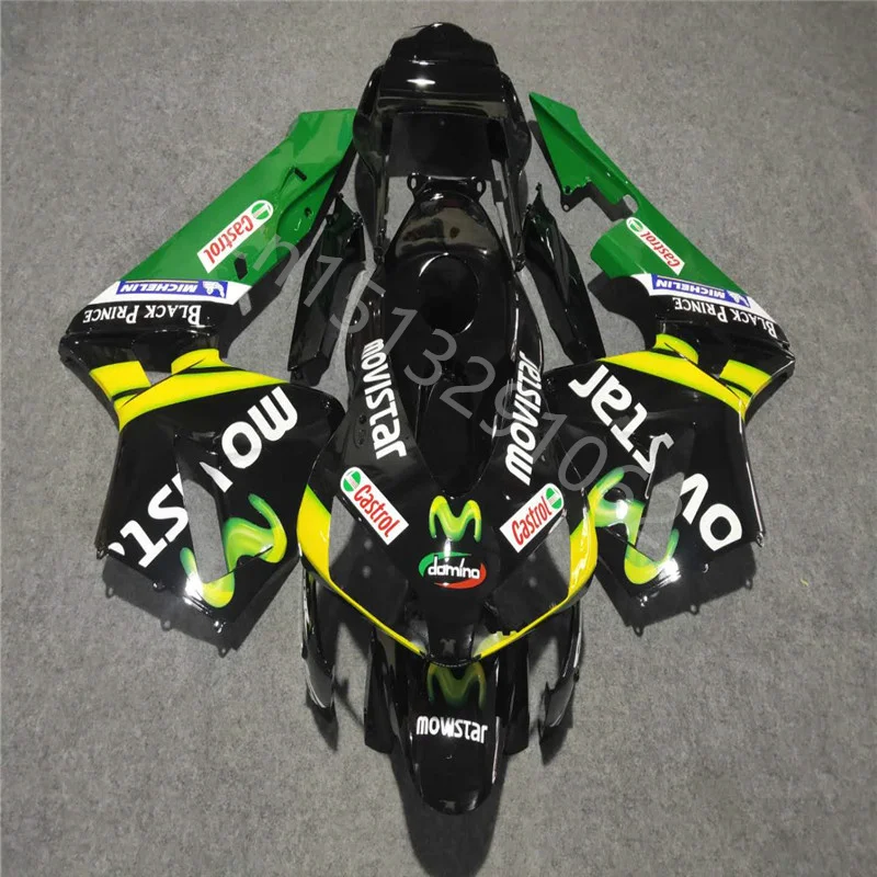 

Обтекатель для мотоцикла Подходит для Honda CBR600 RRF5 03 04 CBR600 RRF5 2003 2004 CBR600 RRF5 03- 04 черный зеленый желтый Пластиковый обтекатель
