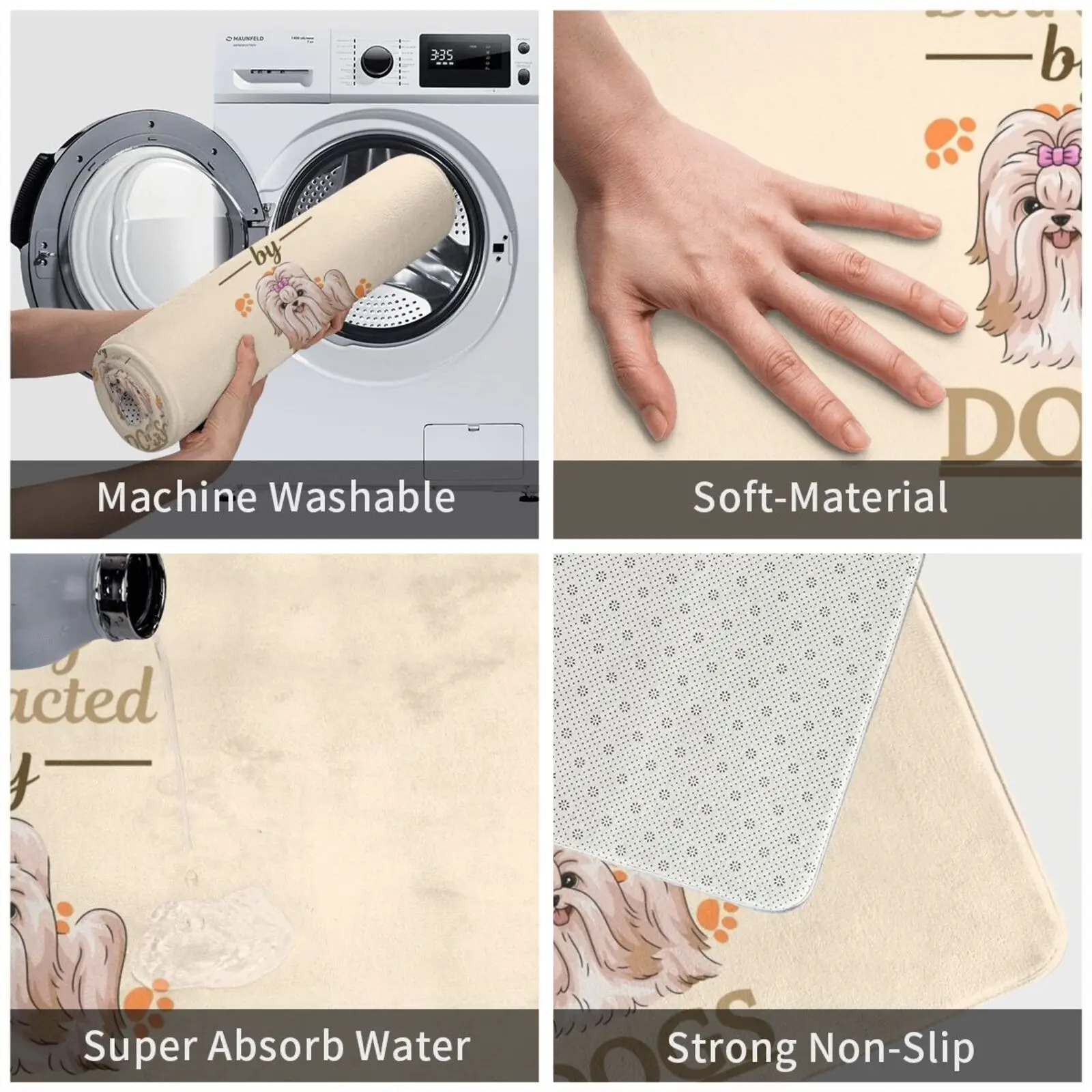 Коврик для входной двери с легким отвлечением собак Shih Tzu коврик ванной ковер