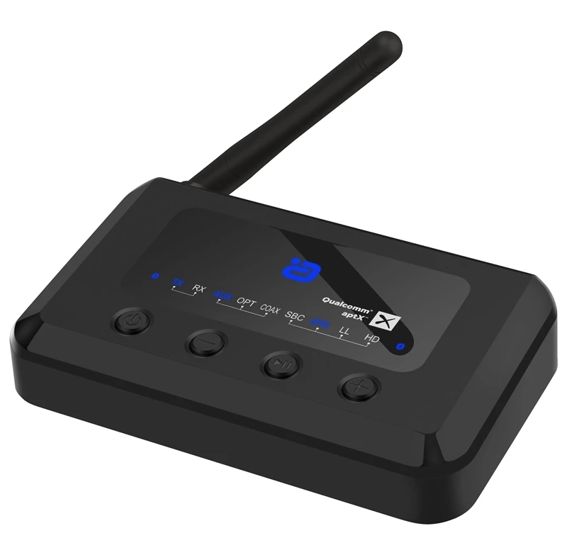 

MR265 Bluetooth 5,0 HD аудио приемник передатчик AptX LL /HD 2-в-1 Аудио приемник адаптер для ТВ оптический коаксиальный