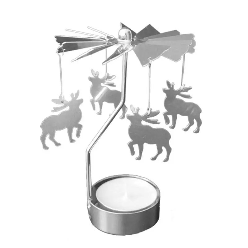 Подсвечники вращающийся подсвечник мельница металлический для свадебного ужина