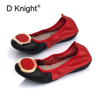 2020 spring new style women ballet flats genuine leather shallow mouth lady loafers shoes round toe comfortable flat women shoes