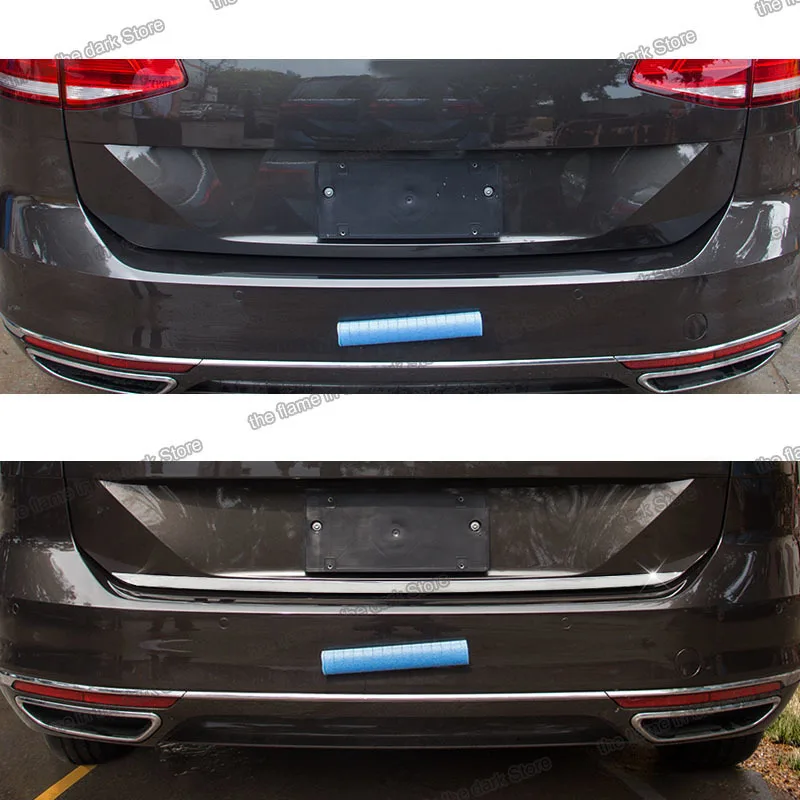 

Lsrtw2017 Stainless Steel Car Trunk Bumper Trims for Volkswagen Passat B8 Variant 2016 2017 2018 2019 2020 vw Accessories Auto