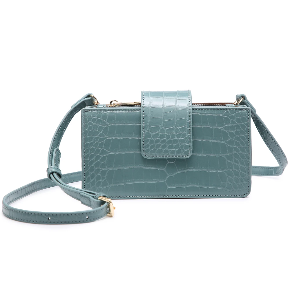 summer khaki crocodile leather cross body bags women alligator crossbody bag quality women handbags free global shipping