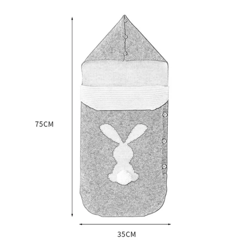 Saco de dormir tejido para beb&eacute; y ni&ntilde;a, saco de dormir para cochecito, saco de dormir para reci&eacute;n nacido-3