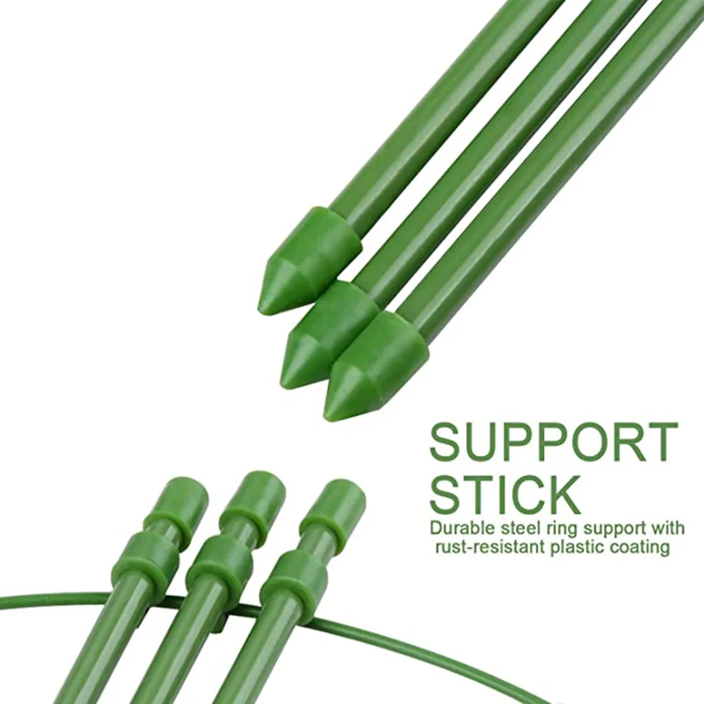 

Plant Support Stakes, Garden Single Stem Support Stake Plant Cage Support Rings For Amaryllis Tomatoes Orchid Lily Peony