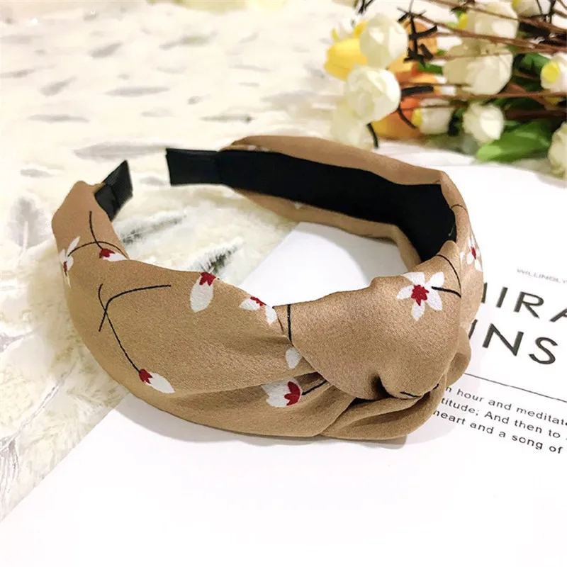 

Korean Version of the New Fashion Headband, Knotted Floral Headband Fashion Hair Accessories Hair Tie Japanese Hairpin Cute