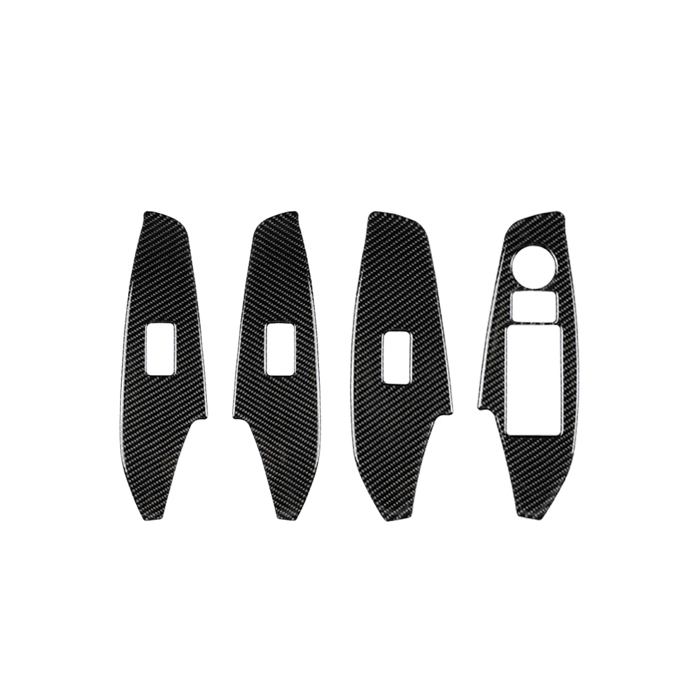 

4pcs Window Panel cover Car Auto Set Lift Control Trim For Mazda 3 Axela 2014 2017 2018
