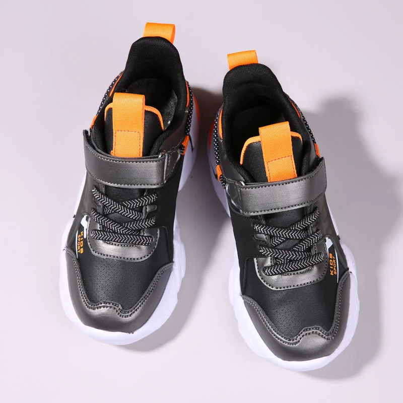 

Children's Shoes 2021 New Spring And Autumn Leather Running Shoes Boys' Fashion Casual Shoes Middle And Big Children's Light