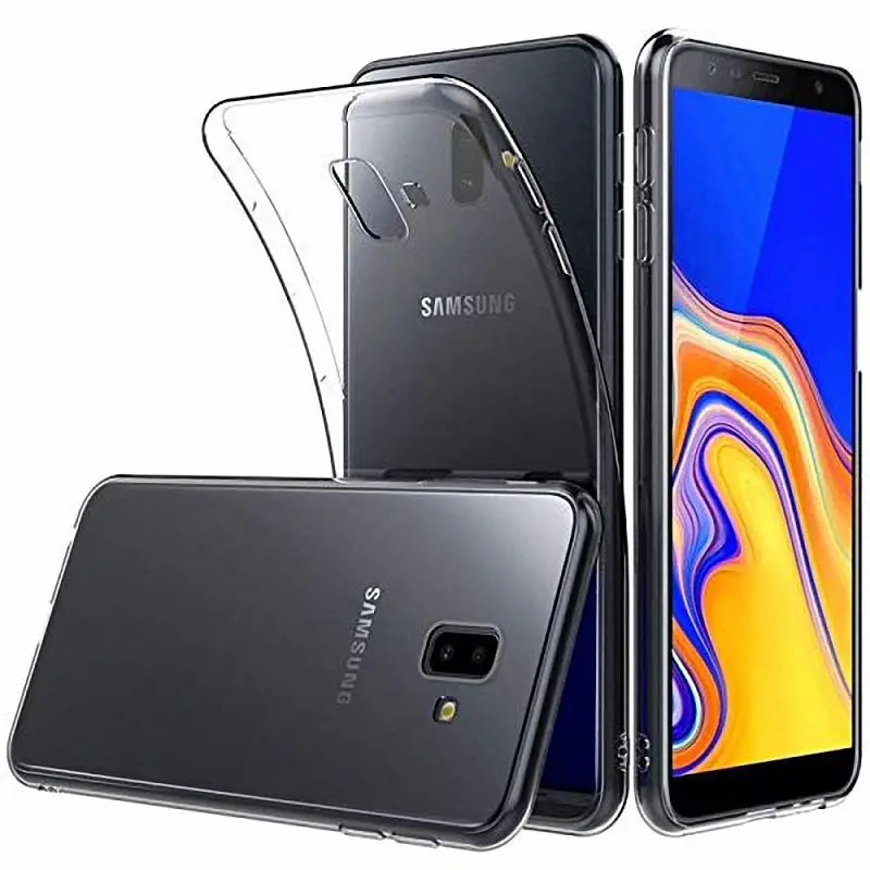 Мягкий силиконовый чехол для телефона Samsung Galaxy J6 Plus Prime 2018 TPU задняя крышка