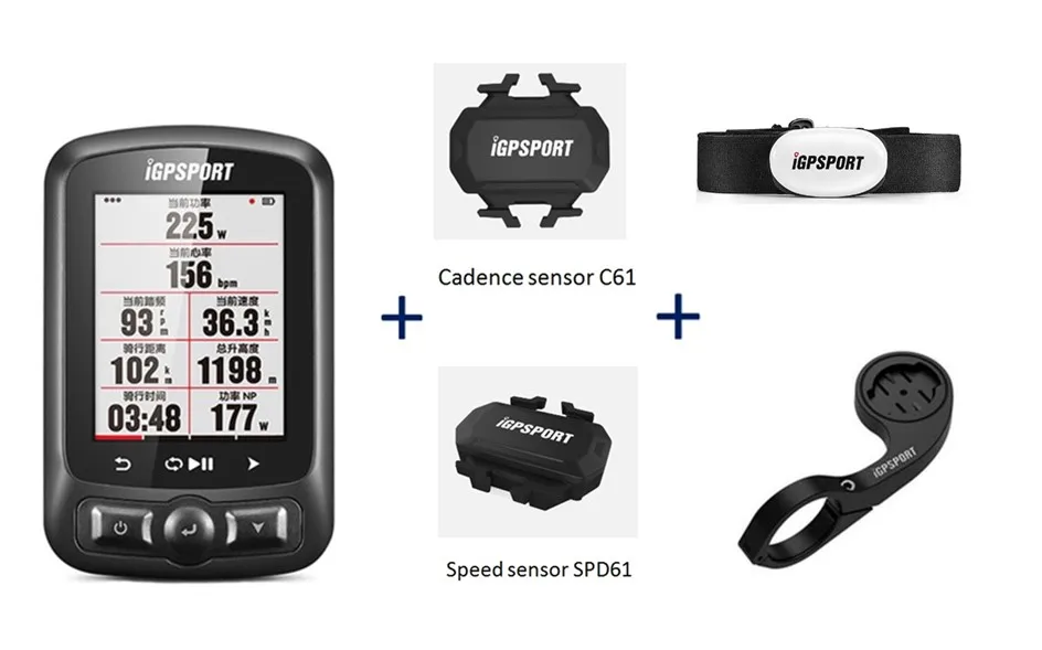 I gps порт iGS618 gps Велосипедный компьютер Спидометр IPX7 с аксессуарами
