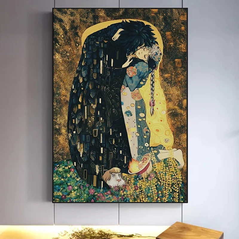 

Beauty and The Beast Character Canvas Painting Wall Art Natural Home Decoration Living Room Bedroom Abstract Poster