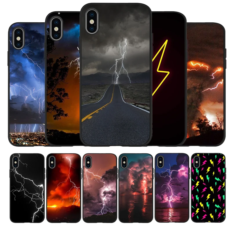 Мягкий силиконовый черный чехол lightning для iPhone 5 5S 6 plus 7 8 X XR XS Max 11 PRO SE 2020 | Мобильные