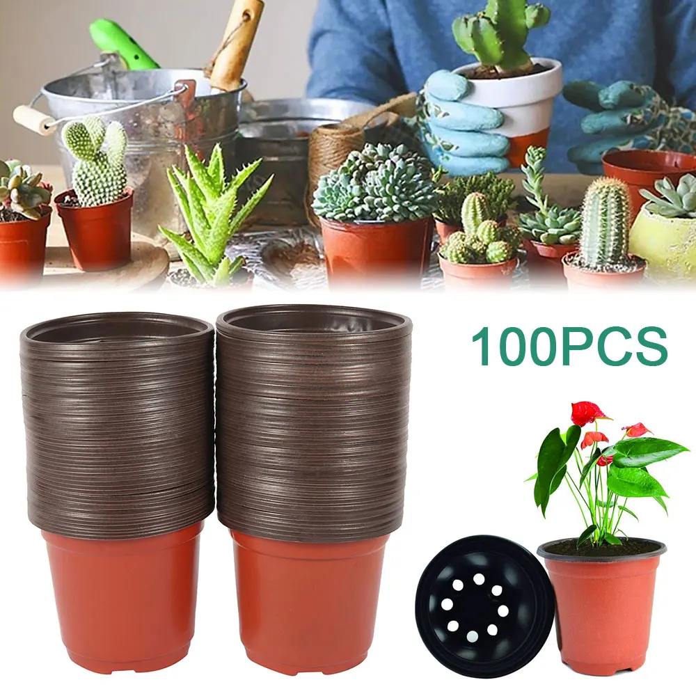 Пластиковая коробка для выращивания растений 100 шт. поднос саженцев дома детской