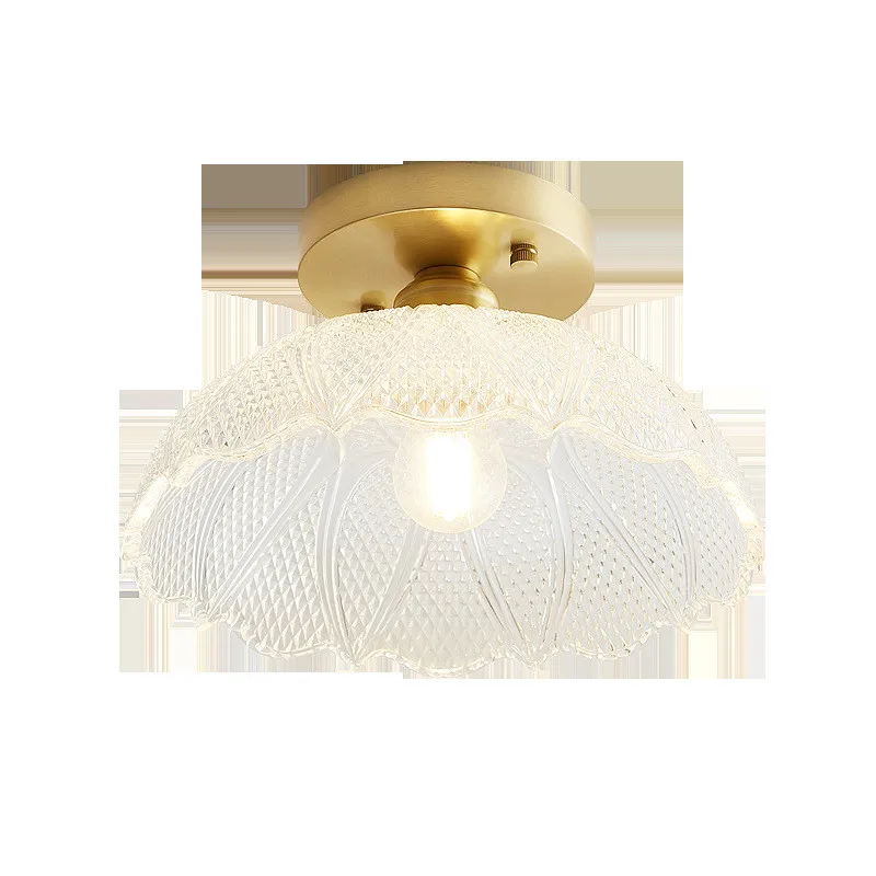 Creative Contracted modern Ceiling lamp Nordic copper glass ceiling light act porch balcony corridor | Освещение