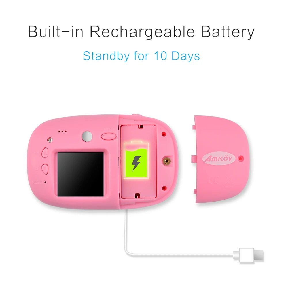 Детская цифровая мини видеокамера с мультяшными наклейками праздничный подарок