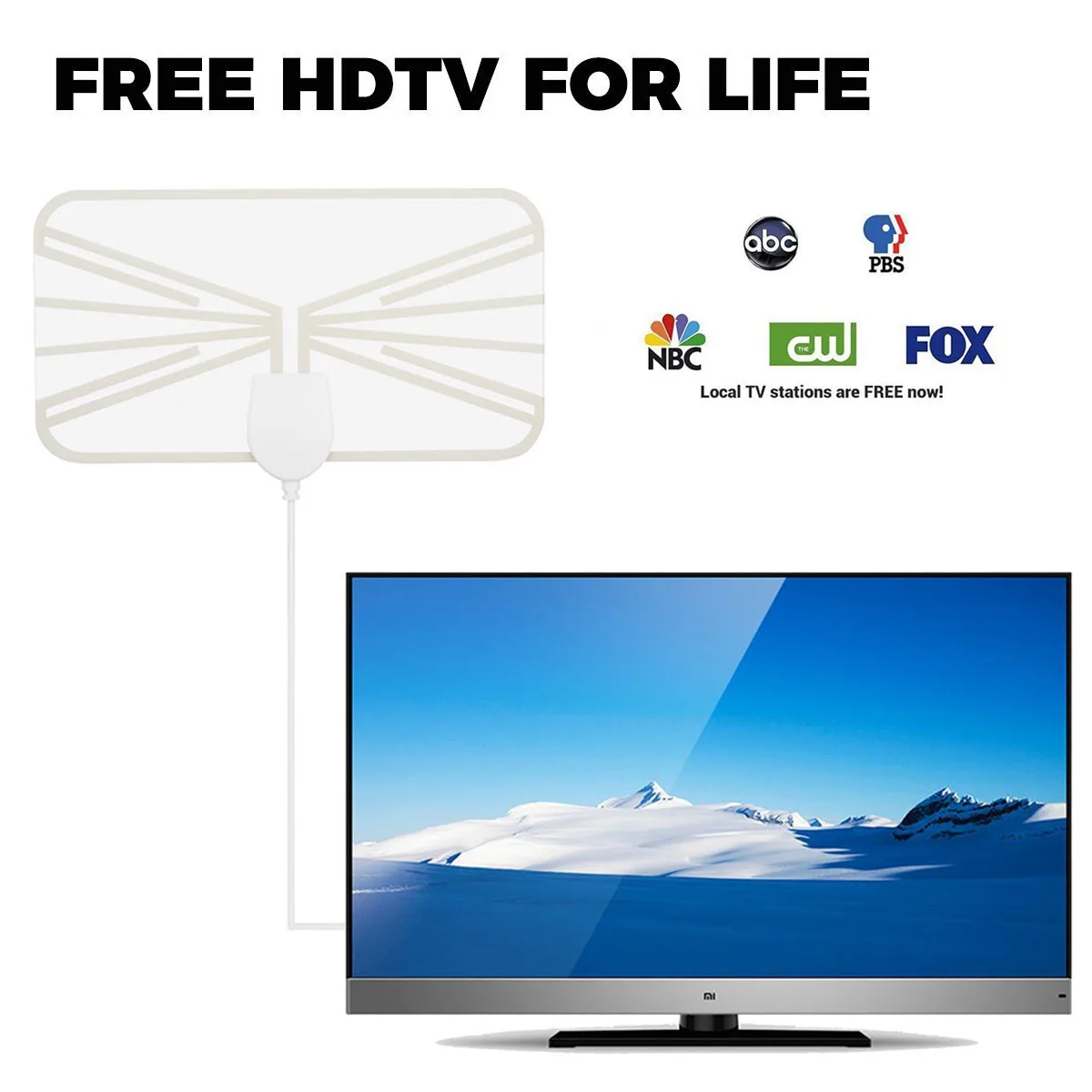 

Комнатная цифровая ТВ-антенна HD, усилитель радиуса действия 50 миль, усилитель сигнала VHF UHF 1080P 4K DVB-T2 25 дБи, ТВ-антенна приемника