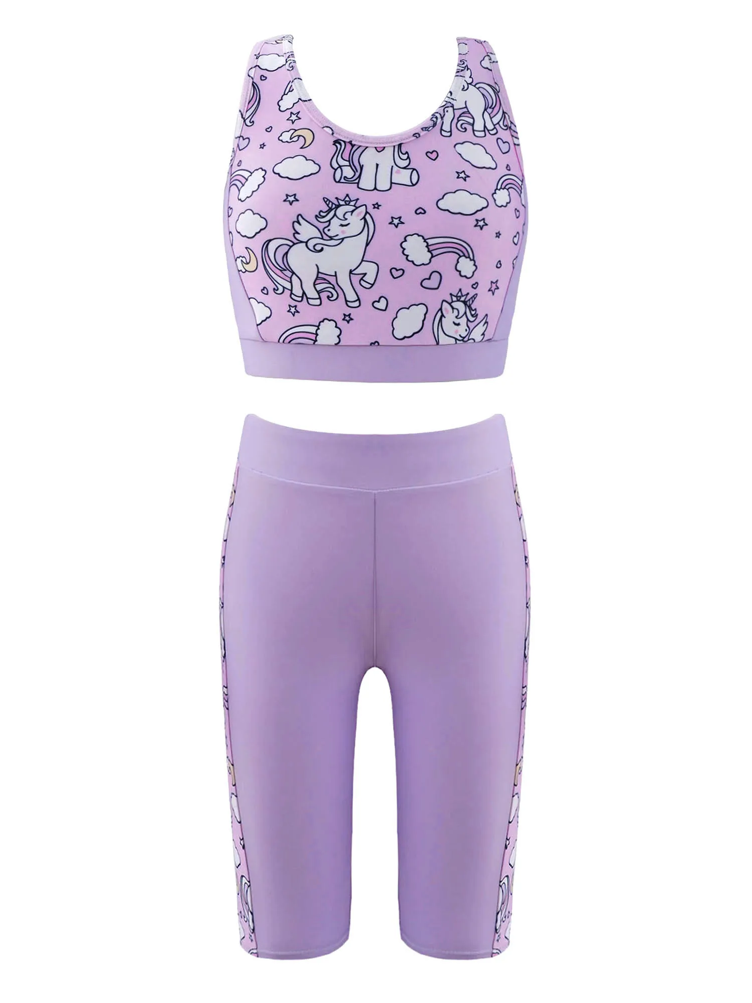 Спортивный костюм с мультяшным принтом лошади одежда для йоги и тренировок