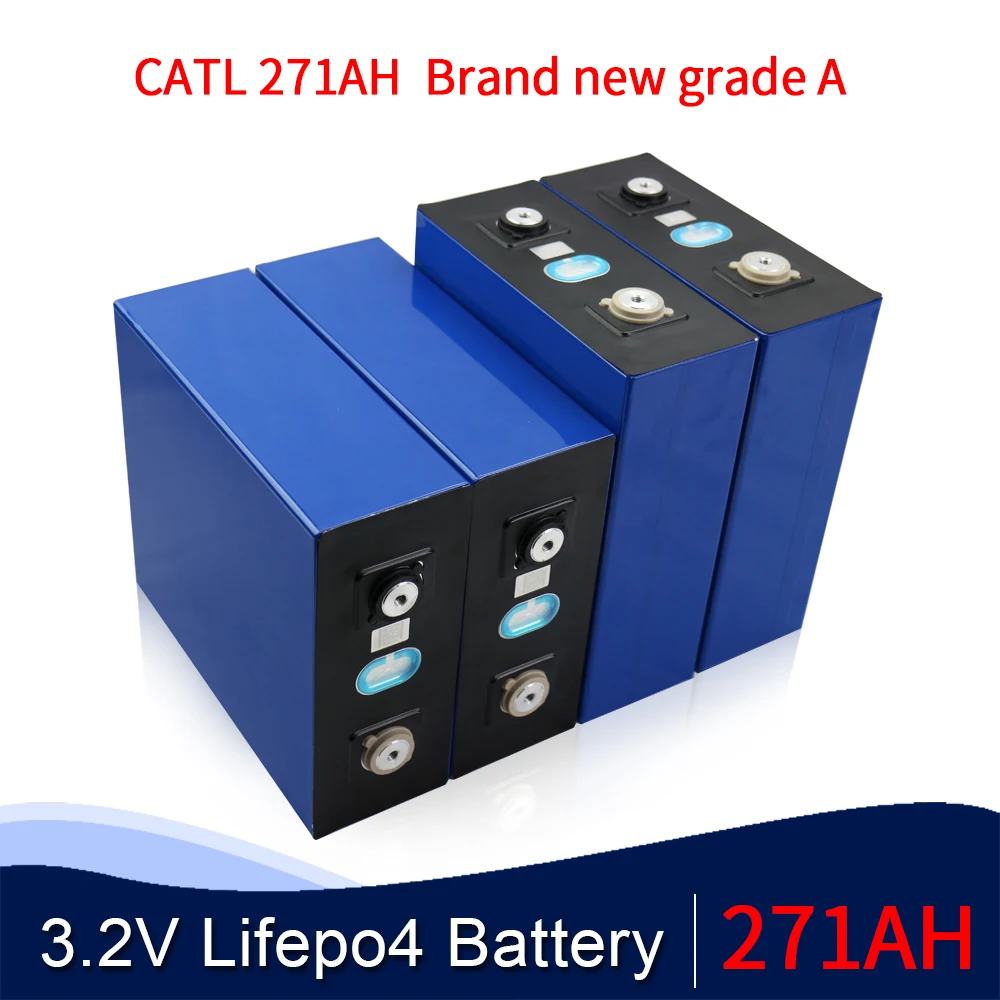 

Аккумуляторы CATL 271AH 280Ah lifepo4, 3,2 В, литий-железо-фосфатные элементы, 12 В, 24 В, 48 В, 4 шт.