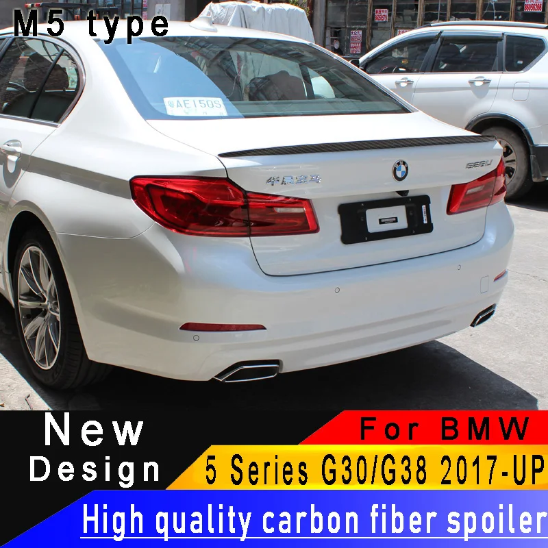 Высококачественный спойлер из углеродного волокна для BMW 5 серии G30 530i 540i 2017UP |