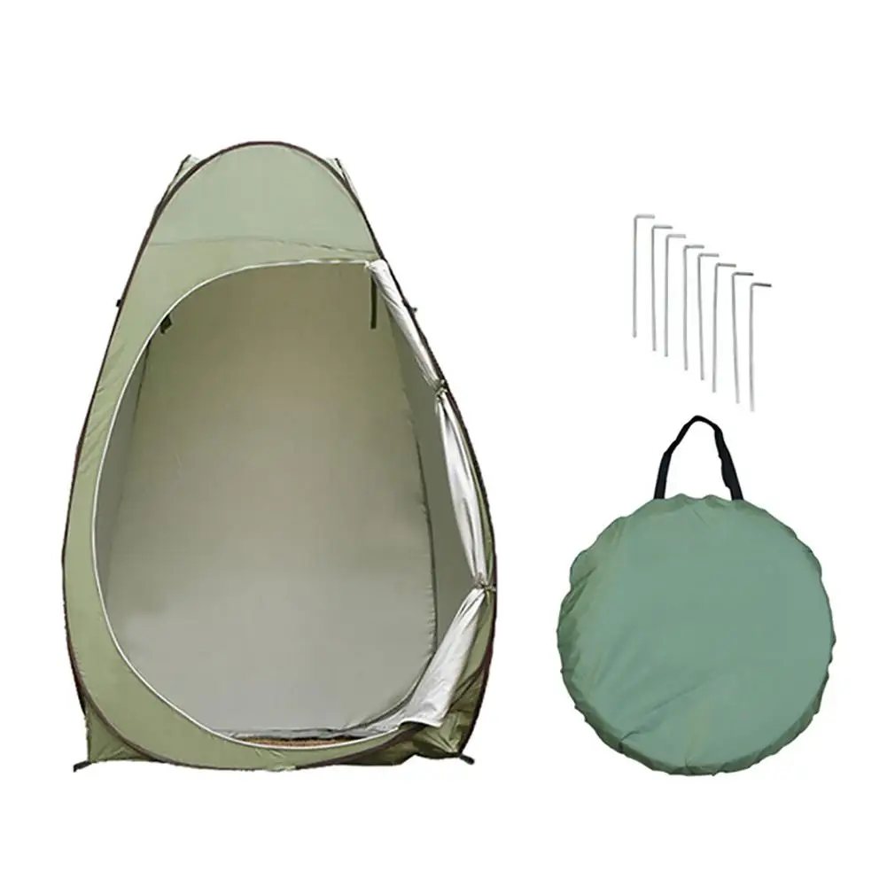 

Outdoor Pop-up Tent Camping Shower Bathroom Toilet Privacy Cloakroom Storage Single Mobile Folding Fishing Camping Tent Dropship