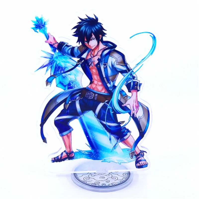 Аниме «FAIRY TAIL», «Нацу Люси Эрза серый Венди акриловая подставка Рисунок Хэллоуин Косплэй настольная подставка в виде Фигурки Рождественский подарок