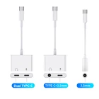 DAC 2 в 1 Разветвитель для наушников и зарядного устройства Тип C адаптер кабель для Huawei P40 P20 Pro Mate20Pro Mate30Pro Mate40Pro разъем