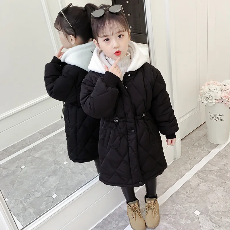 2019 модная детская зимняя куртка-пуховик Одежда для девочек одежда теплая Толстая