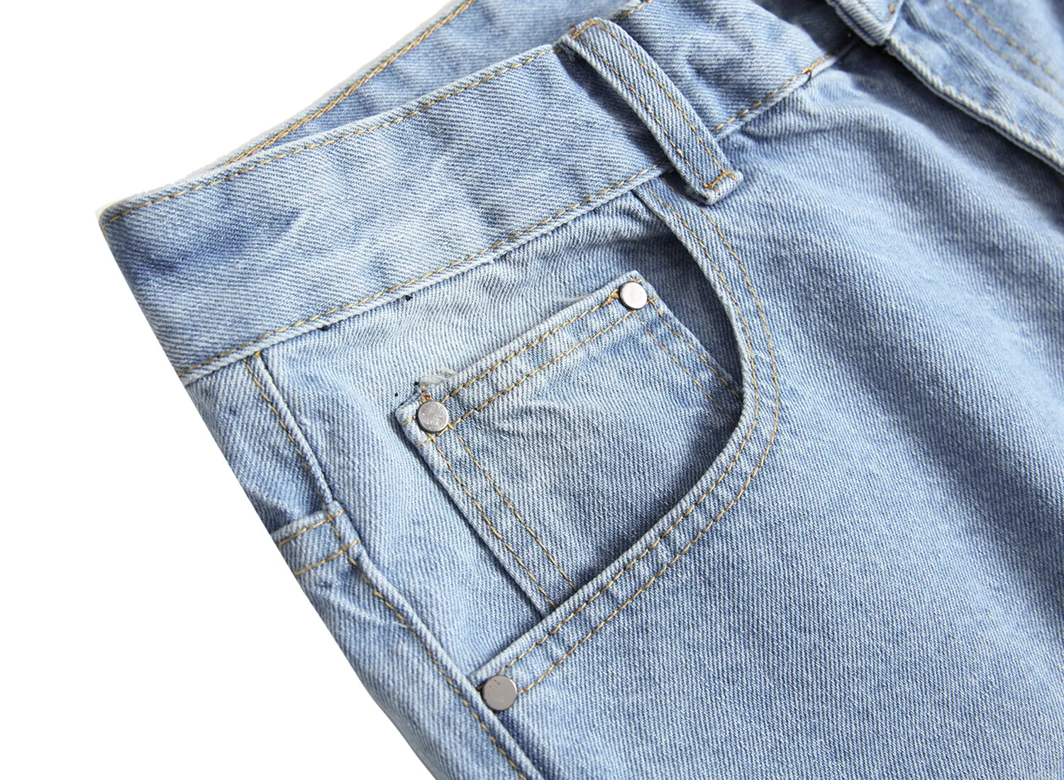 Летние модные мужские рваные короткие джинсы синие брюки до колена известная