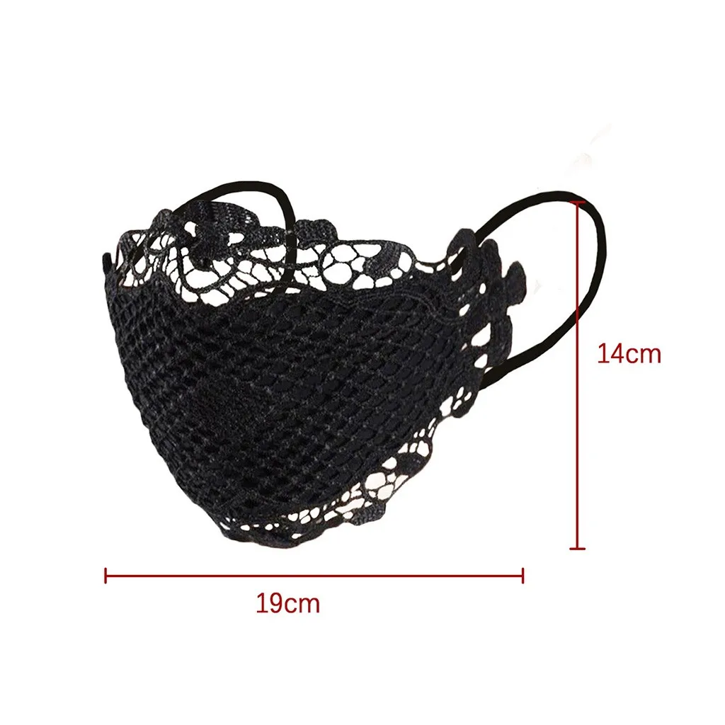 

2pcs Adult Lace Printed Dustproof Mask Reusable And Washable Mask Outdoor Sunscreen Cycling Mask Mascarillas Mouth-muffle#E1