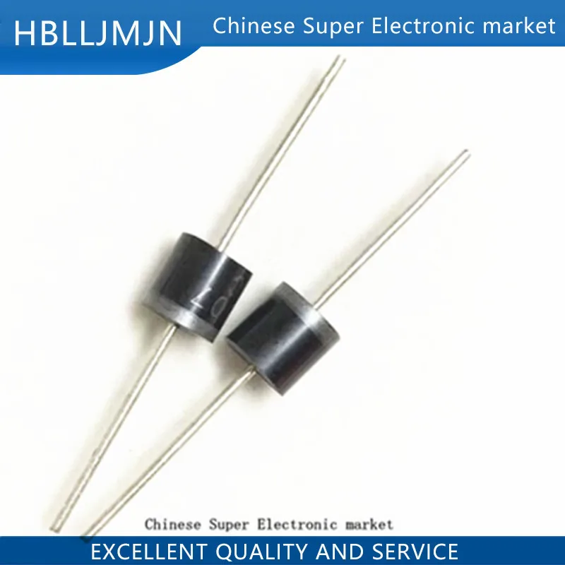 20шт электрические осевой выпрямительный диод 10A10 R-6 DIP 10A 1000 В 10a10 | Электронные