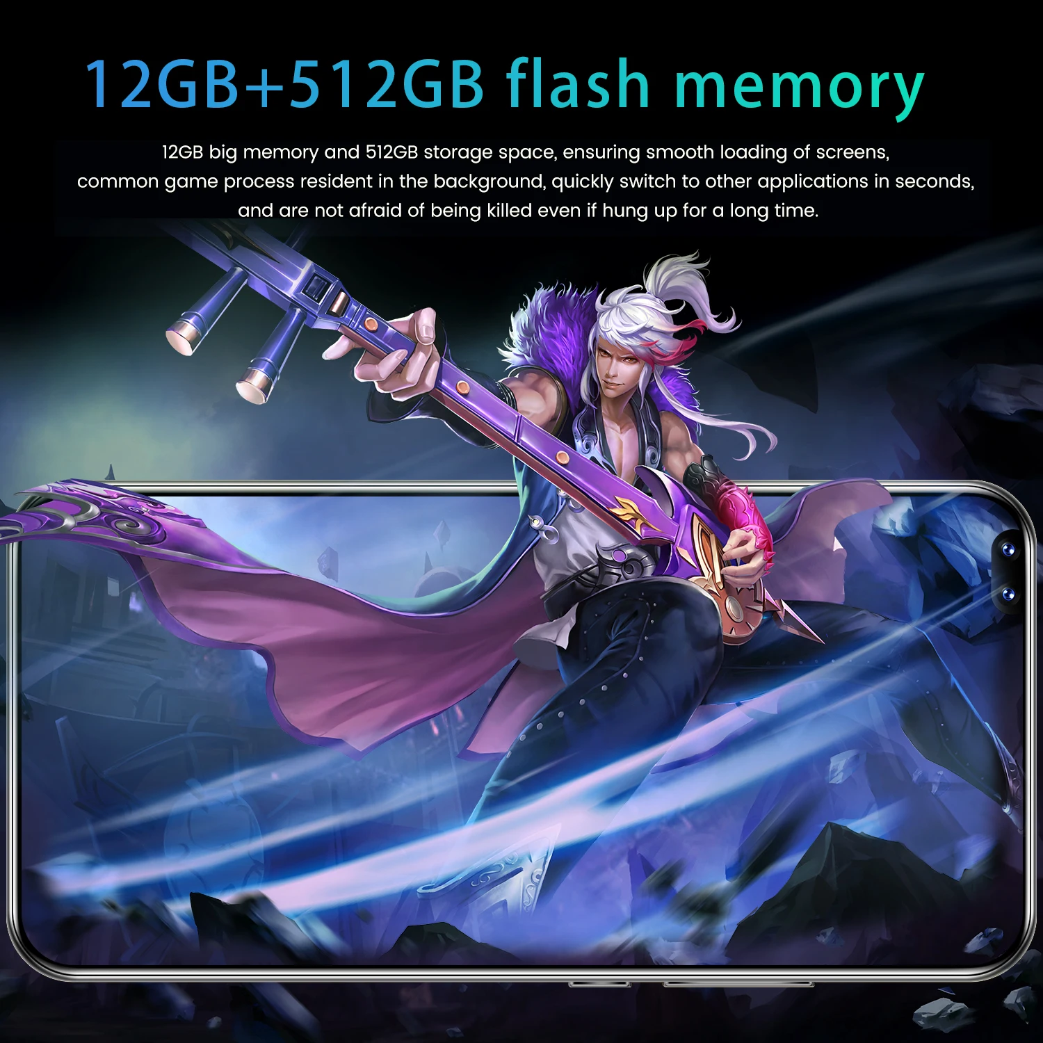 

Newest Global Version X40 pro 7.3Inch 12GB 512GB 6800mAh Cellphone 16+32MP 4G 5G Smartphone Network GPS Mobile Phone